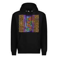 Black leopard nana tumbler Premium Hoodie - FaDigitalArtStudio