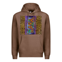 Chestnut leopard nana tumbler Premium Hoodie - FaDigitalArtStudio