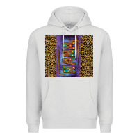 Dove Grey leopard nana tumbler Premium Hoodie - FaDigitalArtStudio