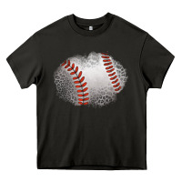 Asphalt leopard baseball patch Heavy Core Tee - Jasminsmagicworld