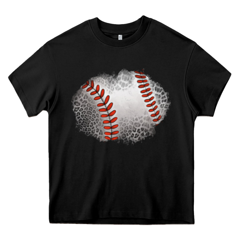 Leopard Baseball Patch Heavy Core Tee by Jasminsmagicworld | Teevron