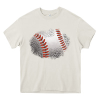 Cream leopard baseball patch Heavy Core Tee - Jasminsmagicworld