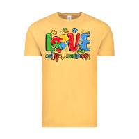 Vintage Mustard love autism awareness Vintage Tee - LillyAllenDesigns
