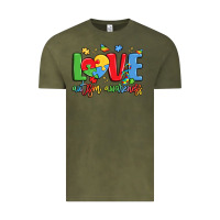 Vintage Olive love autism awareness Vintage Tee - LillyAllenDesigns
