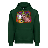 Forest Green halloween pigs Urban Hoodie - SublimationCraftShop