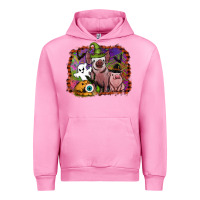 Fuchsia Pink halloween pigs Urban Hoodie - SublimationCraftShop