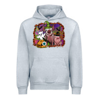 Heather Grey halloween pigs Urban Hoodie - SublimationCraftShop