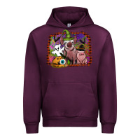 Mauve Wine halloween pigs Urban Hoodie - SublimationCraftShop