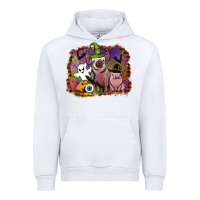 White halloween pigs Urban Hoodie - SublimationCraftShop