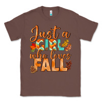 Chestnut just a girl who loves fall Classic Tee - BundleAndBundleShop