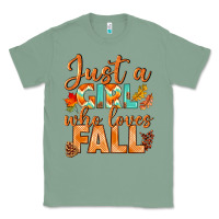 Sage just a girl who loves fall Classic Tee - BundleAndBundleShop