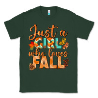 Sports Green just a girl who loves fall Classic Tee - BundleAndBundleShop