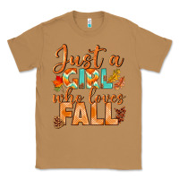 Toasted Coconut just a girl who loves fall Classic Tee - BundleAndBundleShop