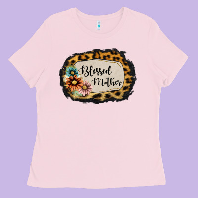 Blessed Mother Ladies Tee Designed By Jasminsmagicworld