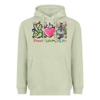 Matcha peace love easter bunny Heavyweight Hoodie - FaDigitalArtStudio