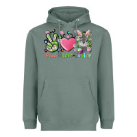 Sage peace love easter bunny Heavyweight Hoodie - FaDigitalArtStudio