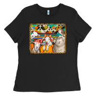 Black autumn sheeps Ladies Tee - Jasminsmagicworld
