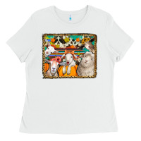 White autumn sheeps Ladies Tee - Jasminsmagicworld