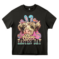 Asphalt Easter Day Cow Heavy Core Tee - NancyCooperArtShop