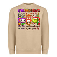 Mushroom hallothanksmas its the most wonderful time of the Heavyweight Sweatshirt - texasbilliewilder