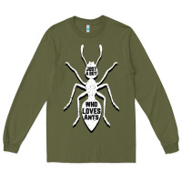 Army Green Just A Boy Who Loves Ants Long Sleeve Tee - Bettercallsaul
