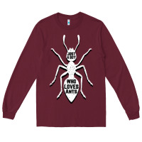 Burgundy Just A Boy Who Loves Ants Long Sleeve Tee - Bettercallsaul