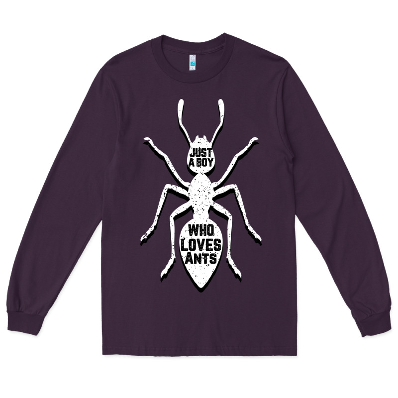 Just A Boy Who Loves Ants Long Sleeve Tee by Bettercallsaul | Teevron