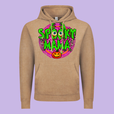 Spooky Mama Vintage Hoodie Designed By Bundleandbundleshop