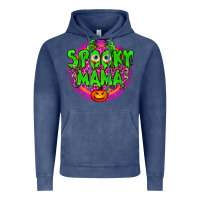 Vintage Denim spooky mama Vintage Hoodie - BundleAndBundleShop