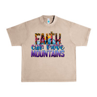 French Oak Faith Can Move Mountains Urban Heavy Tee - LillyAllenDesigns