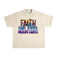 Sandshell Faith Can Move Mountains Urban Heavy Tee - LillyAllenDesigns