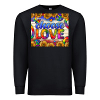 Black Western Choose Love Tumbler Premium Sweatshirt - BundleAndBundleShop