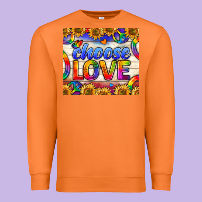 Western Choose Love Tumbler Premium Sweatshirt Designed By Bundleandbundleshop