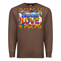 Chestnut Western Choose Love Tumbler Premium Sweatshirt - BundleAndBundleShop