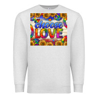 Oatmeal Heather Western Choose Love Tumbler Premium Sweatshirt - BundleAndBundleShop