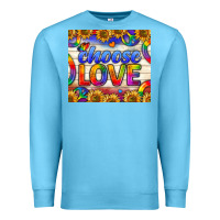 Ocean Blue Western Choose Love Tumbler Premium Sweatshirt - BundleAndBundleShop