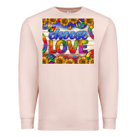 Pale Pink Western Choose Love Tumbler Premium Sweatshirt - BundleAndBundleShop