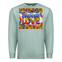 Seafoam Western Choose Love Tumbler Premium Sweatshirt - BundleAndBundleShop