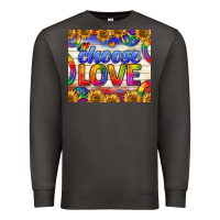 Smoke Western Choose Love Tumbler Premium Sweatshirt - BundleAndBundleShop