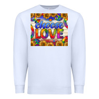 White Western Choose Love Tumbler Premium Sweatshirt - BundleAndBundleShop
