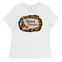 White blessed grandma Ladies Tee - Jasminsmagicworld