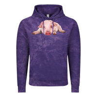 Cloud Purple baby pig Vintage Hoodie - RanaPortraitStore