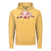 Vintage Mustard baby pig Vintage Hoodie - RanaPortraitStore