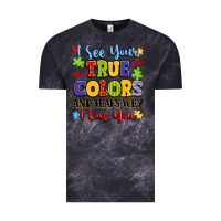 Cloud Black colorful love message Vintage Tee - LillyAllenDesigns