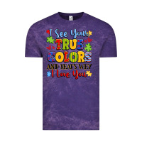 Cloud Purple colorful love message Vintage Tee - LillyAllenDesigns