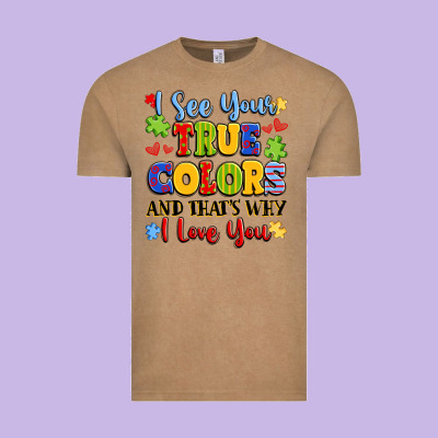 Colorful Love Message Vintage Tee Designed By Lillyallendesigns