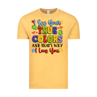 Vintage Mustard colorful love message Vintage Tee - LillyAllenDesigns