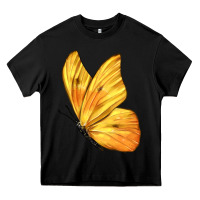 Black Flying Cloudless Sulphur Butterfly Heavy Core Tee - LillyAllenDesigns