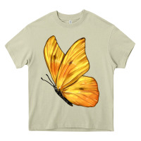 Mossy Flying Cloudless Sulphur Butterfly Heavy Core Tee - LillyAllenDesigns