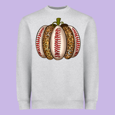 Baseball Pumpkin Heavyweight Sweatshirt Designed By Texasbilliewilder